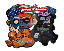 Load image into Gallery viewer, Swag Pack Baby I Can't Feel My Face Cut Out Mylar Bags 3.5g Hight Tolerance ICFMF - Black Unicorn Hub