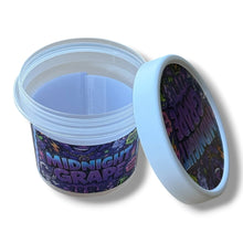Load image into Gallery viewer, Midnight Grape Ice Cream Style 3.5G Plastic Jars with Display Boxes – Packaging Only