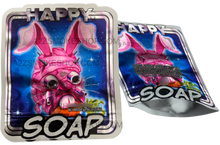 Load image into Gallery viewer, Happy Soap Cut Out Mylar Bags 3.5g Die cut Bunny Rabbit