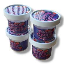Load image into Gallery viewer, Black Cherry Gelato Ice Cream Style 3.5G Plastic Jars with Display Boxes – Packaging Only
