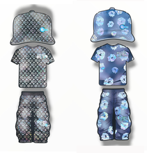 Load image into Gallery viewer, Tier 2 Gear Shifters 3 Piece Set Shape Mylar Bags – Cap, T-Shirt & Pants (3.5g) (Copy)