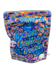 Load image into Gallery viewer, Cartel Money Cotton Candy Dulce Mylar Bags 3.5g Holographic - Black Unicorn Hub