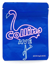 Load image into Gallery viewer, Cookies Collins Ave Mylar Bags 3.5 Grams Smell Proof Resealable Bags w/ Holographic Authenticity Stickers
