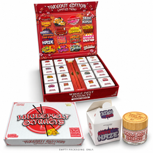 Load image into Gallery viewer, Whole Melt Takeout Edition — 16 Empty 1 oz Jars with Boxes & Display Packaging