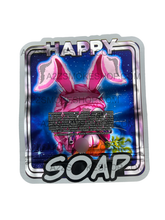 Load image into Gallery viewer, Happy Soap Cut Out Mylar Bags 3.5g Die cut Bunny Rabbit