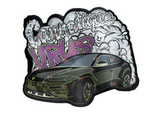 Load image into Gallery viewer, Cannatique Urus Mylar Bag 3.5g Cut Out - Black Unicorn Hub