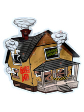 Load image into Gallery viewer, Guccilato Smoke House Cut Out Mylar Bags 3.5g Hight Tolerance - Black Unicorn Hub