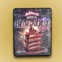 Load image into Gallery viewer, Sprinklez Brooklyn Blackout Cake 3.5G Mylar Bags -With stickers and labels - Black Unicorn Hub