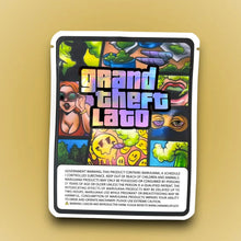 Load image into Gallery viewer, Grand Theft Lato 3.5G Mylar Bags Holographic - Black Unicorn Hub