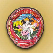 Load image into Gallery viewer, Swiss Goat Cheese 3.5G Mylar Bags Holographic cut out - Black Unicorn Hub
