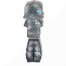 Load image into Gallery viewer, Tier 2 Gear Shifters 3 Piece Set Shape Mylar Bags – Cap, T-Shirt & Pants (3.5g) (Copy)