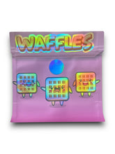 Load image into Gallery viewer, Waffles 3.5G Mylar Bags Holographic Shape Bag