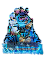 Load image into Gallery viewer, Blue Rhinoz Mylar Bags 3.5g Die Cut Big Als Exotics - Black Unicorn Hub
