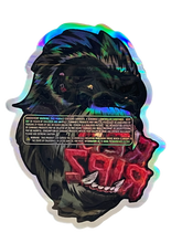 Load image into Gallery viewer, Red Ripz Cut out Mylar zip lock bag 3.5G Holographic - Black Unicorn Hub