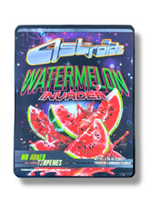 Load image into Gallery viewer, Sprinklez Watermelon Invader Mylar Bags with Boxes 3.5g Box Packaging With stickers and label - Black Unicorn Hub