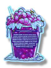 Load image into Gallery viewer, Push Pop Purple Mylar Bag 3.5g shape bag