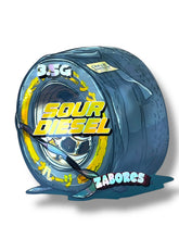 Load image into Gallery viewer, Zabores Sour Diesel Mylar Bag 3.5g shape bag - Black Unicorn Hub