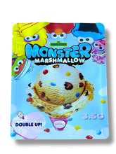 Load image into Gallery viewer, Faded Street Monster Marshmallow Mylar Bag 3.5g shape bag - Black Unicorn Hub