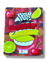 Load image into Gallery viewer, Push Pop Cherry Limeade Mylar Bag 3.5g shape bag - Black Unicorn Hub