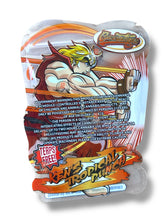 Load image into Gallery viewer, Cannatique Street Fighter Kens Tropical Punch Mylar Bag 3.5g Transparent shape bag