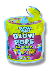Load image into Gallery viewer, Push Pop Blow Pops Gummy Popits Mylar Bag 3.5g shape bag