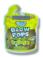 Load image into Gallery viewer, Push Pop Blow Pops Gummy Popits Mylar Bag 3.5g shape bag