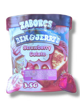 Load image into Gallery viewer, Zabores Strawberry Gelato Mylar Bag 3.5g shape bag