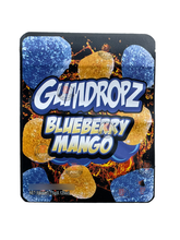 Load image into Gallery viewer, Sprinklez Gumdropz Blueberry Mango Mylar Bags 3.5g Sticker base Bag -With stickers and labels