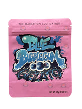 Load image into Gallery viewer, Blue Bubblegum Gelato 3.5g Mylar Bag The Marathon Cultivation- Packaging Only - Black Unicorn Hub