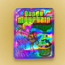 Load image into Gallery viewer, Candy Mountain 3.5g Mylar Bag Holographic- Packaging Only