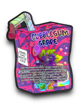 Load image into Gallery viewer, Bubblegum Grape Mylar Bags 3.5g Holographic - Black Unicorn Hub