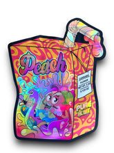 Load image into Gallery viewer, Peach Pure Blunt Mylar Bags 3.5g Holographic