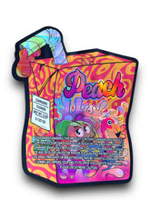 Load image into Gallery viewer, Peach Pure Blunt Mylar Bags 3.5g Holographic