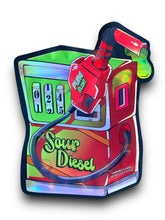 Load image into Gallery viewer, Sour Diesel Mylar Bags 3.5g Holographic - Black Unicorn Hub