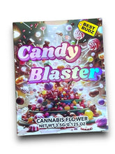 Load image into Gallery viewer, Best Budz Candy Blaster Mylar Bags with Boxes 3.5g Box Packaging Holographic - Black Unicorn Hub