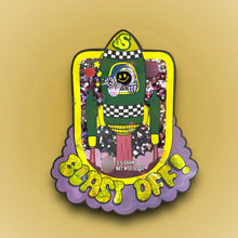 Load image into Gallery viewer, Blast OFF 3.5G Mylar Bags -The Smokers Club- Packaging Only - Black Unicorn Hub