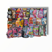 Load image into Gallery viewer, 50 Different Designs 3.5g Mylar Bags – One of Each Design – Assorted Smell Proof Foil Bags – Variety Pack