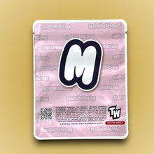 Load image into Gallery viewer, Raspberry Swirl Marshmallow Mylar Bags 3.5g Sticker base Bag