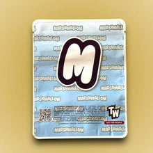 Load image into Gallery viewer, Twisted Marshmallow Mylar Bags 3.5g Sticker base Bag -With stickers and labels - Black Unicorn Hub