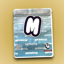 Load image into Gallery viewer, Super Duper Marshmallow Mylar Bags 3.5g Sticker base Bag -With stickers and labels - Black Unicorn Hub