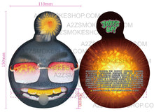 Load image into Gallery viewer, Jokes Up Bombotta Cut Out Mylar Bags 3.5g Bomb Die cut Holographic - Black Unicorn Hub