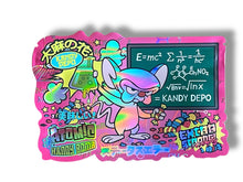 Load image into Gallery viewer, Atomic Kandy Bomb Mylar Bag 3.5g shape bags Kandy Depot - Black Unicorn Hub