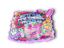 Load image into Gallery viewer, Kandy Depo Japanese Pink Cherry Pancakes Mylar Bags 3.5g Holographic - Black Unicorn Hub