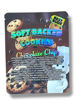 Load image into Gallery viewer, Soft Backed Cookies Chocolate chip 3.5g Mylar Bag- Packaging Only