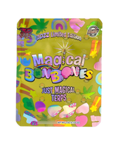 Load image into Gallery viewer, Magical Bonbones Cut Out Mylar Bags 3.5g Die Cut Holographic 30 Flamez Limited Edition - Black Unicorn Hub