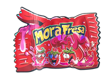 Load image into Gallery viewer, Mora Fresa Fumi Cut Out Mylar Bags 3.5g Die Cut Holographic High Volume