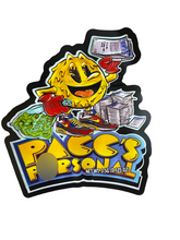 Load image into Gallery viewer, Pacc's Personal Cut Out Mylar Bags 3.5g Pac man