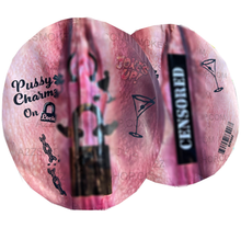 Load image into Gallery viewer, Jokes Up Pussy Charmz on lock Cut Out Mylar Bags 3.5g Pussy Charms Die cut