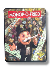Load image into Gallery viewer, Deep fried Monop-O-Fried 3.5G Sticker Mylar Bags
