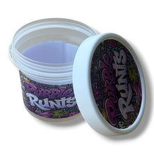 Load image into Gallery viewer, Purple Runts Ice Cream Style 3.5G Plastic Jars with Display Boxes – Packaging Only